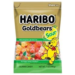 Haribo Goldbears Sour Gummi Candy Share Size 7 oz