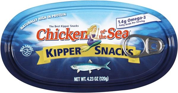 slide 1 of 1, Chicken of the Sea Kipper Snacks Naturally Smoked Herring Fillets, 4.23 oz