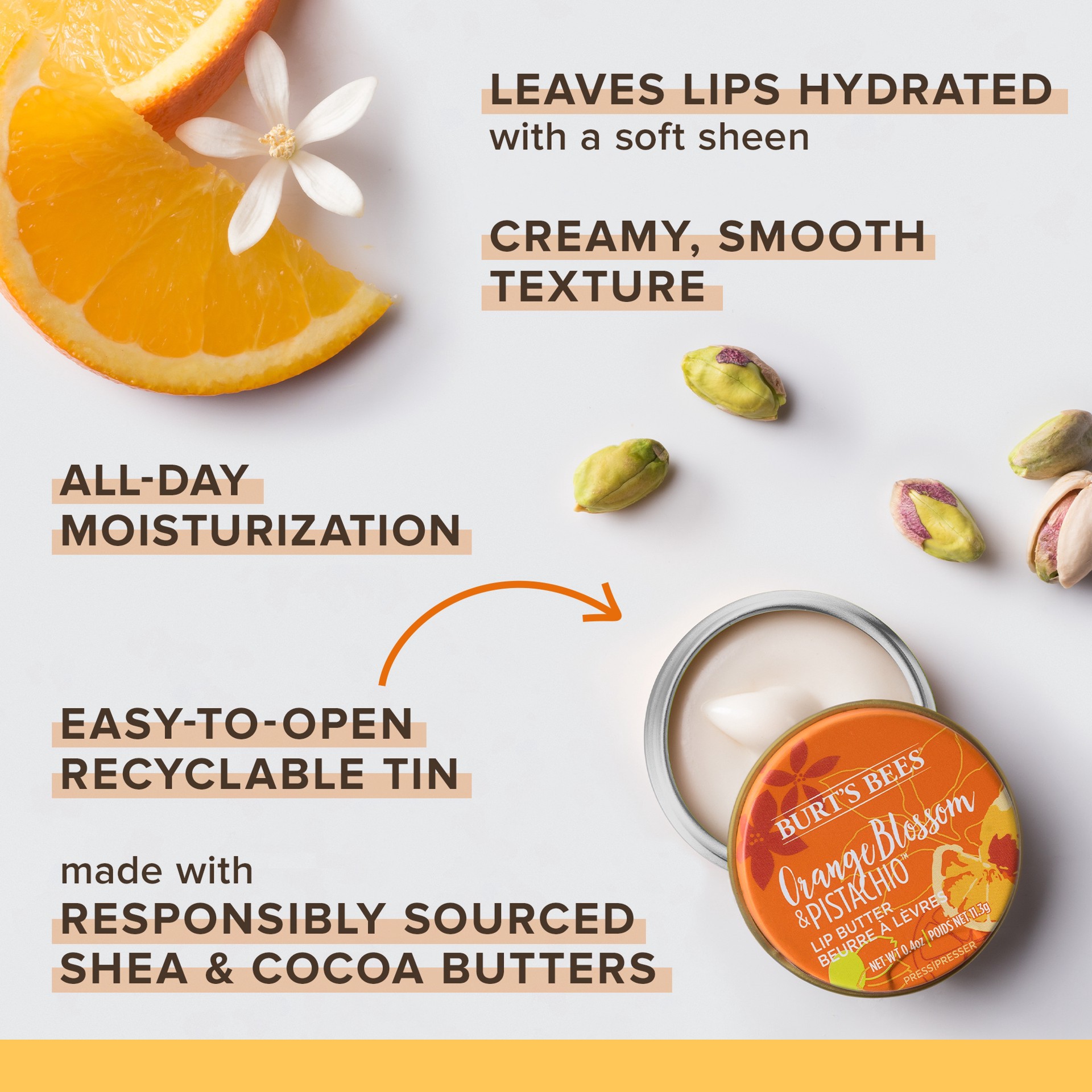 slide 3 of 5, Burt's Bees Lip Butter 0.4 oz, 0.4 oz