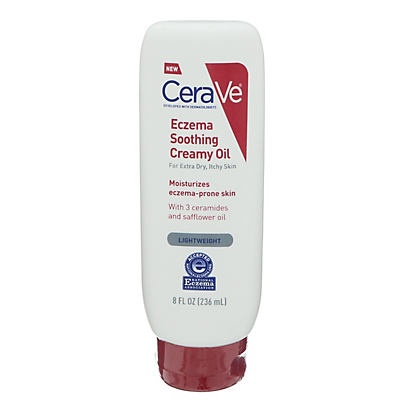 slide 1 of 1, CeraVe Eczema Soothing Creamy Oil, 8 oz