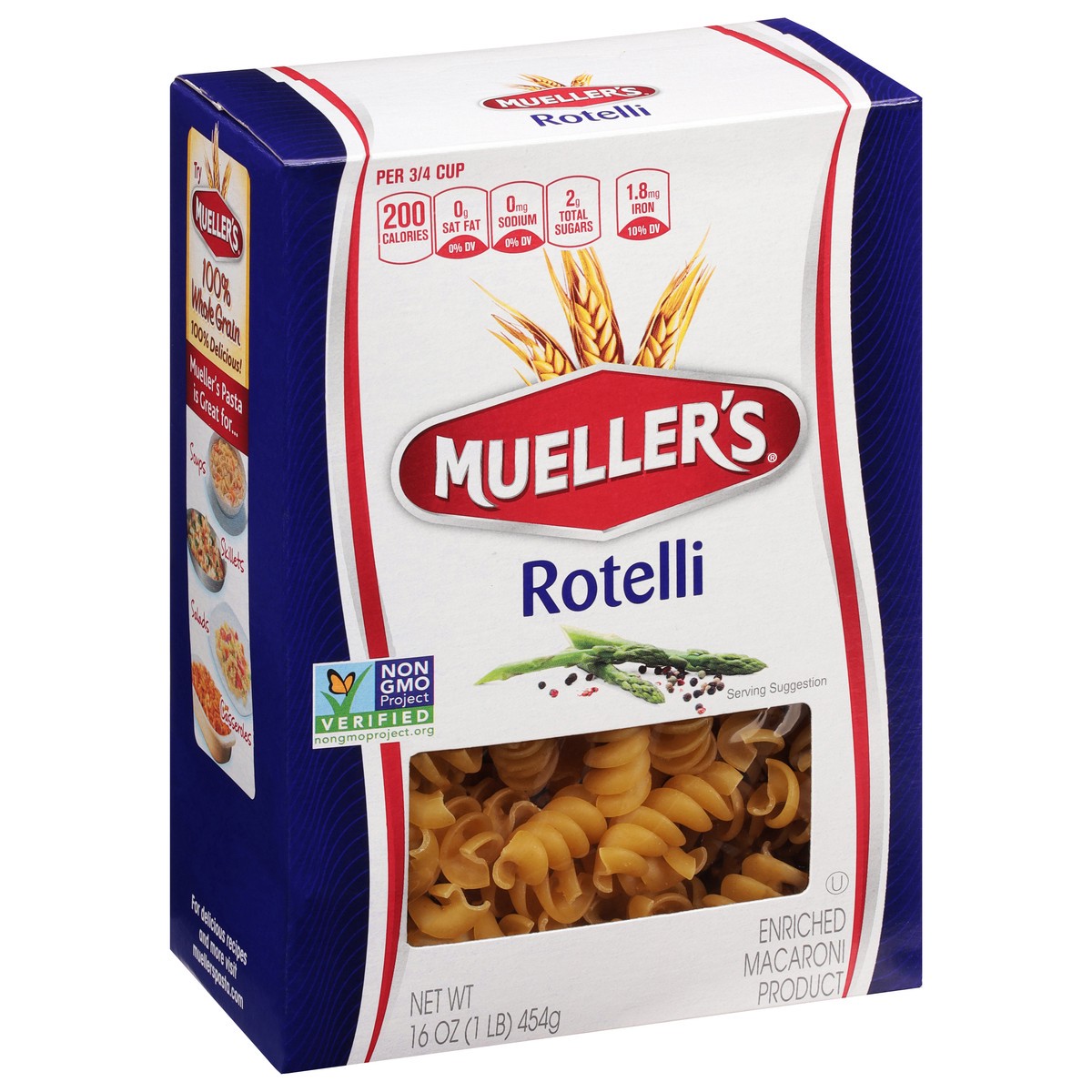 slide 9 of 11, Mueller's Rotelle Pasta, 16 oz