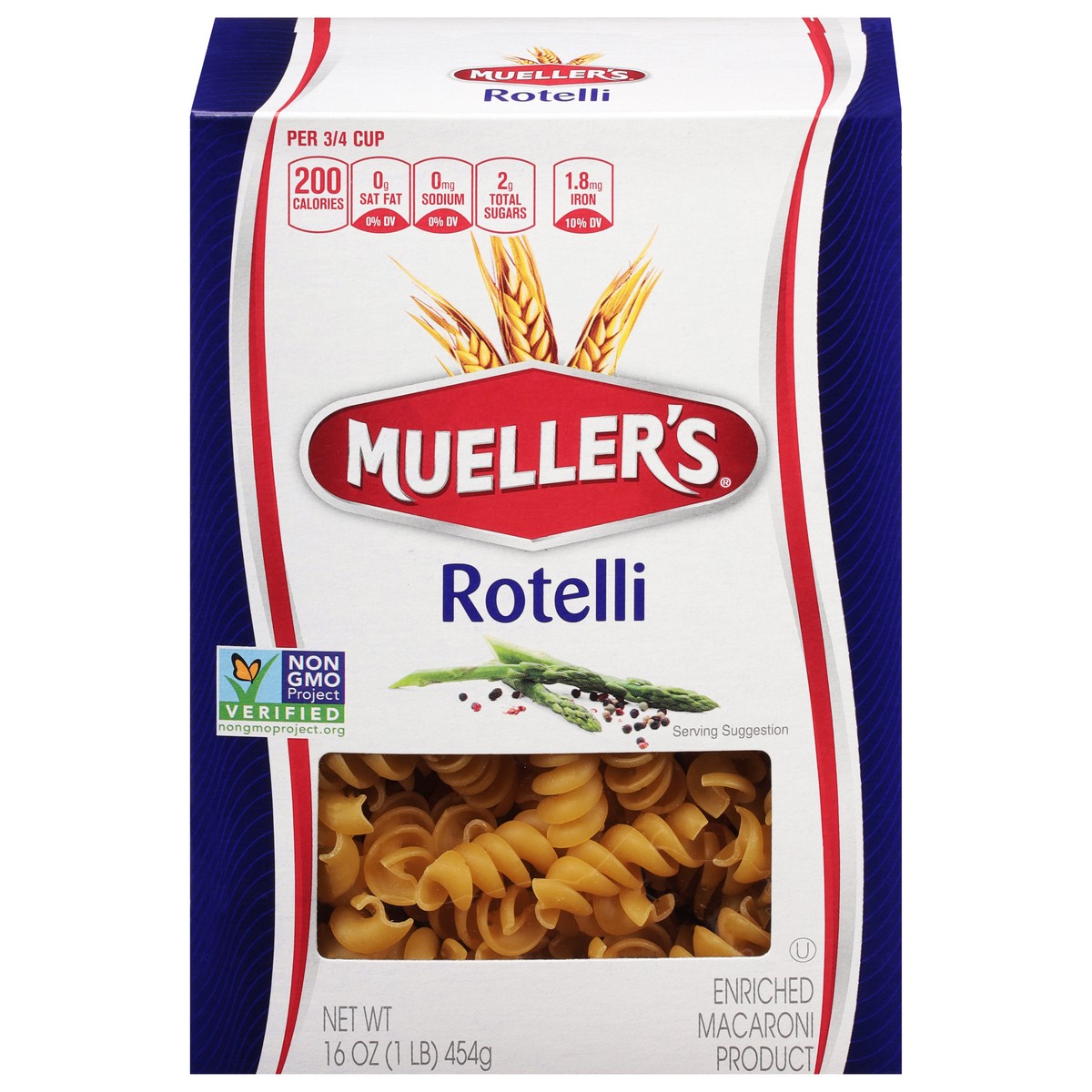 slide 11 of 11, Mueller's Rotelle Pasta, 16 oz