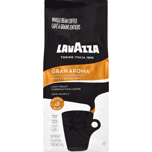 slide 1 of 1, Lavazza Coffee Whole Bean Light Roast Gran Aroma - 12 oz, 12 oz