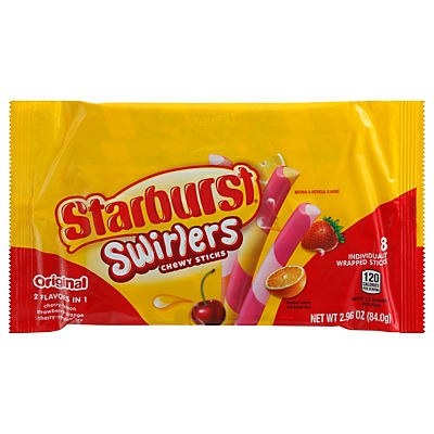 Wrigley's Starburst Swirlers Chewy Sticks 2.96 oz | Shipt