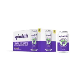Spindrift 12 oz. Grapeade Sparkling Water 8pk - 8 ct