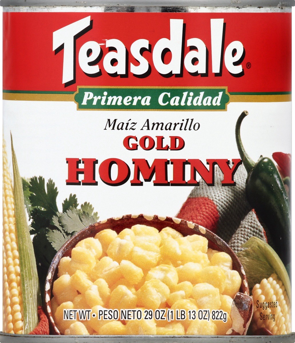 slide 2 of 2, Teasdale Hominy 29 oz, 29 oz