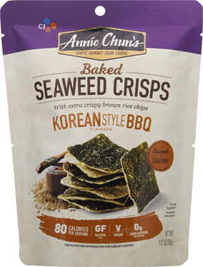 slide 1 of 1, Annie Chun's Korean-Style Barbeque Seaweed Chips, 1.27 oz