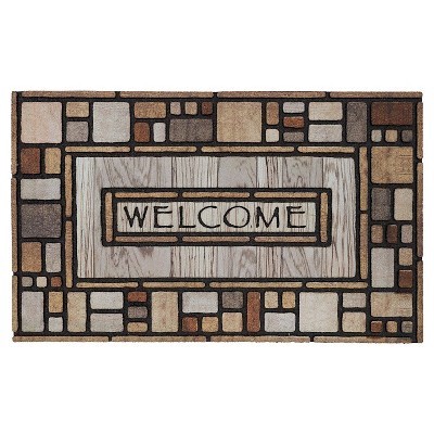 slide 1 of 9, Mohawk Drifted Nature Doormat - Brown, 18 in x 30 in