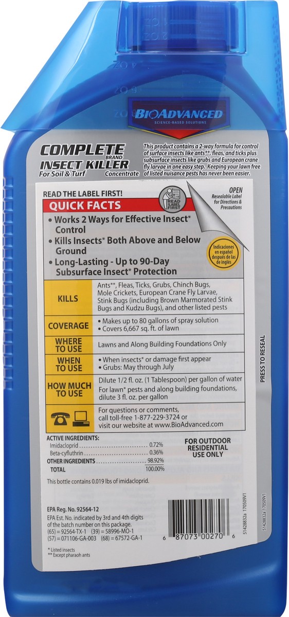 slide 9 of 10, Bioadvanced 2-Way Formula Complete Insect Killer 40 oz, 40 oz