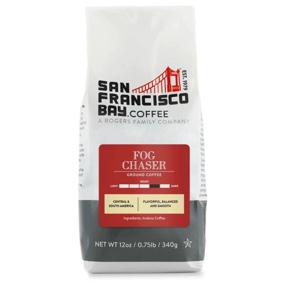 slide 1 of 5, SF Bay Coffee Coffee, Ground, Fog Chaser - 12 oz, 12 oz