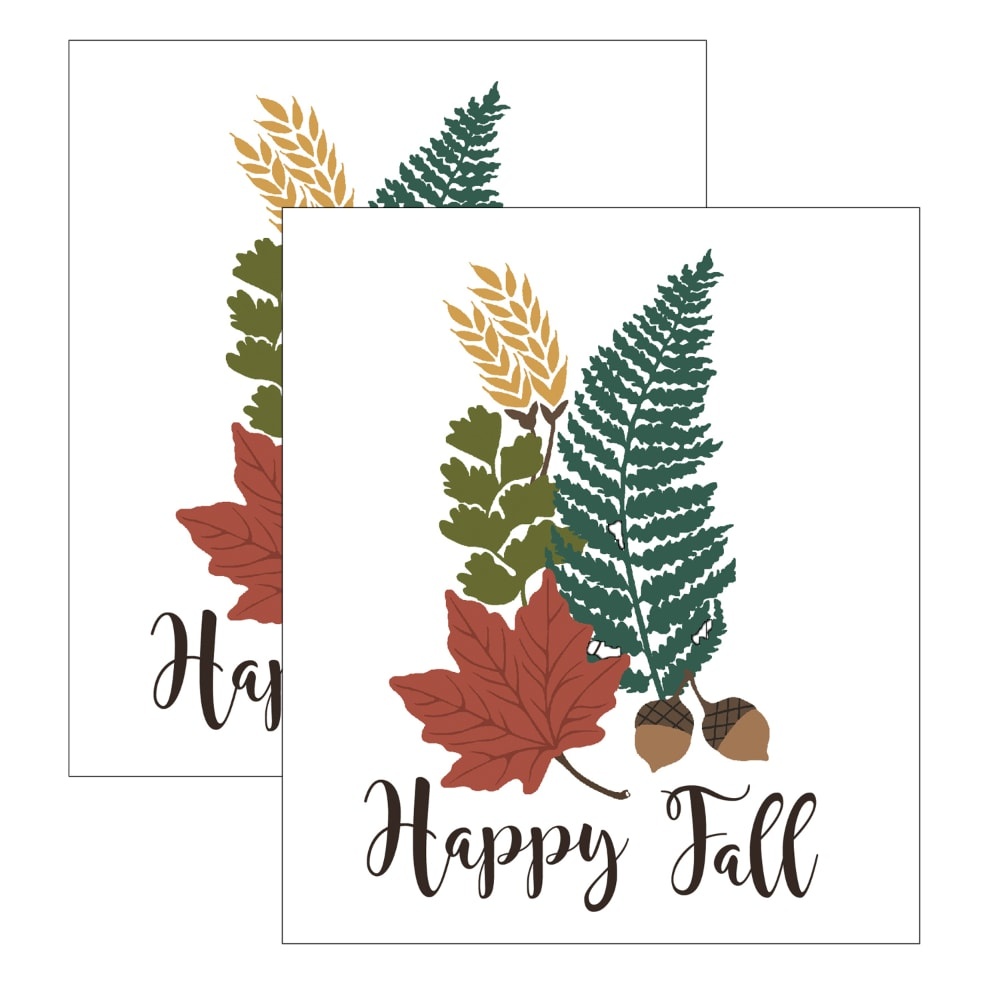 slide 1 of 1, Ritz Happy Fall Fern Swedish Dish Cloth, 2 ct