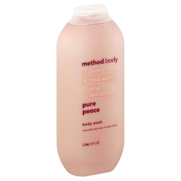slide 1 of 1, method Body Wash, Pure Peace Bottle, 18 oz