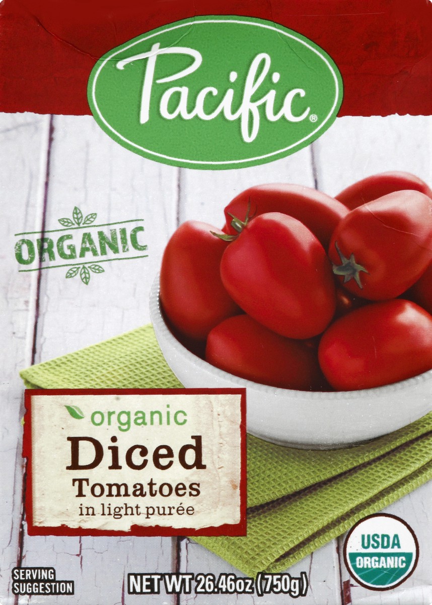 slide 4 of 4, Pacific Diced Tomatoes, 26.46 oz