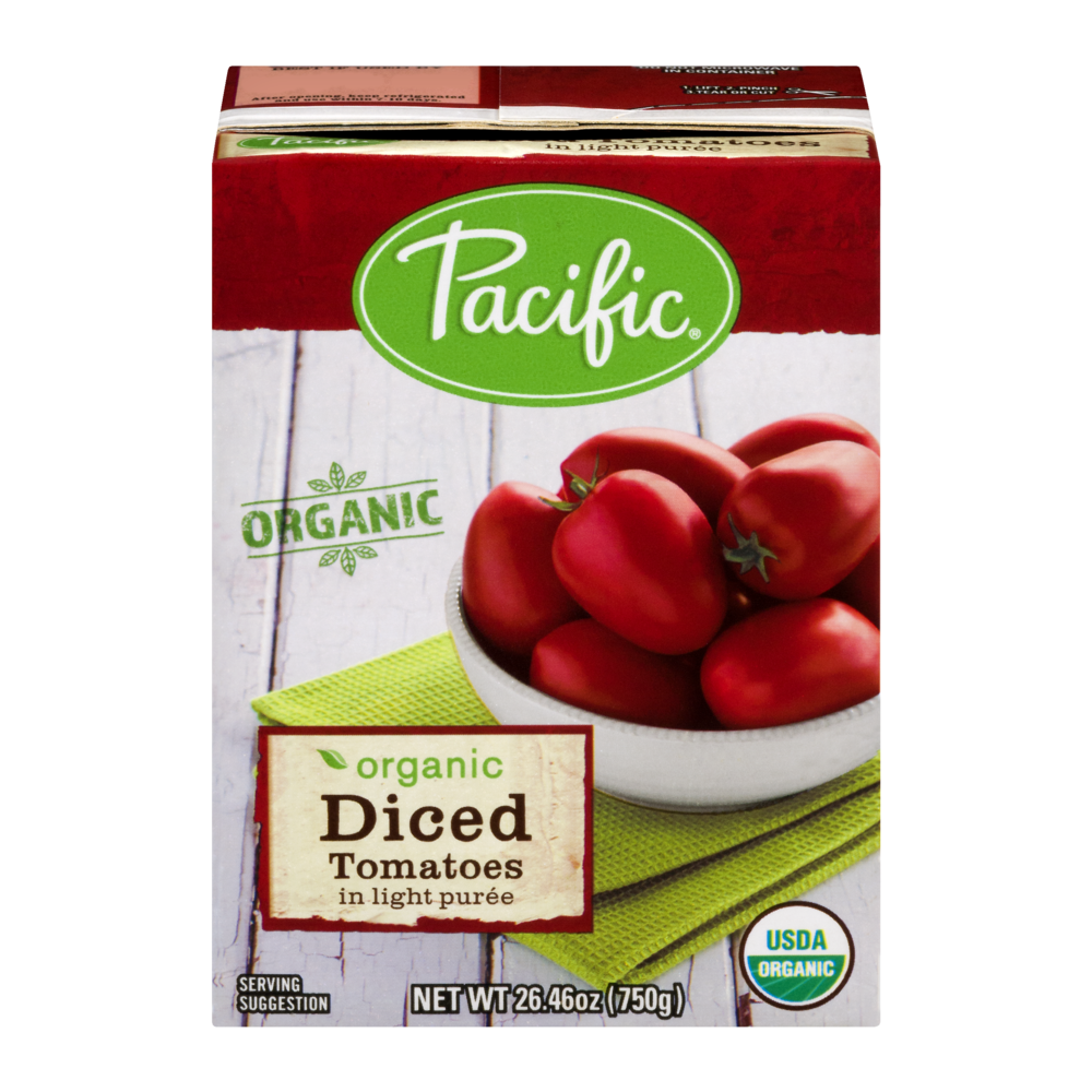 slide 1 of 4, Pacific Diced Tomatoes, 26.46 oz