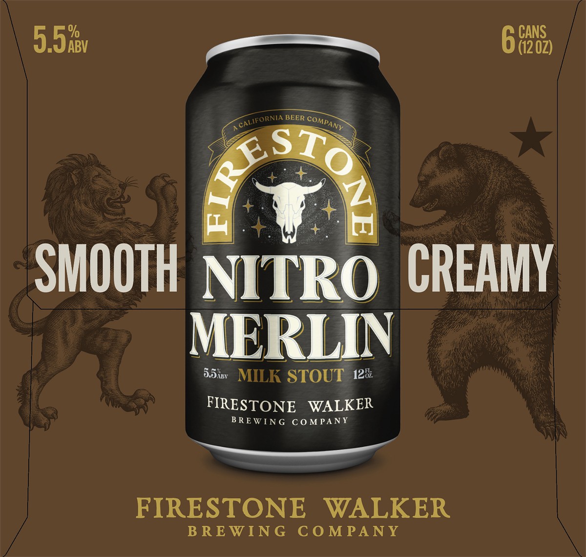 slide 6 of 8, Firestone Walker Nitro Merlin Milk Stout, 6 ct; 12 oz