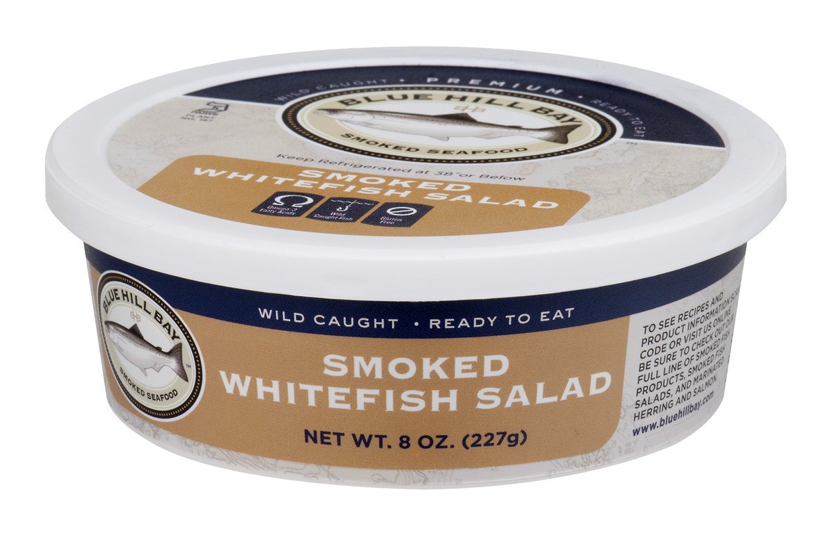 slide 8 of 8, Blue Hill Bay Smoked Whitefish Salad, 7 oz