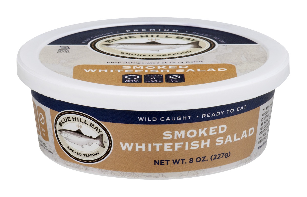 slide 1 of 1, Blue Hill Bay Smoked Whitefish Salad, 7 oz