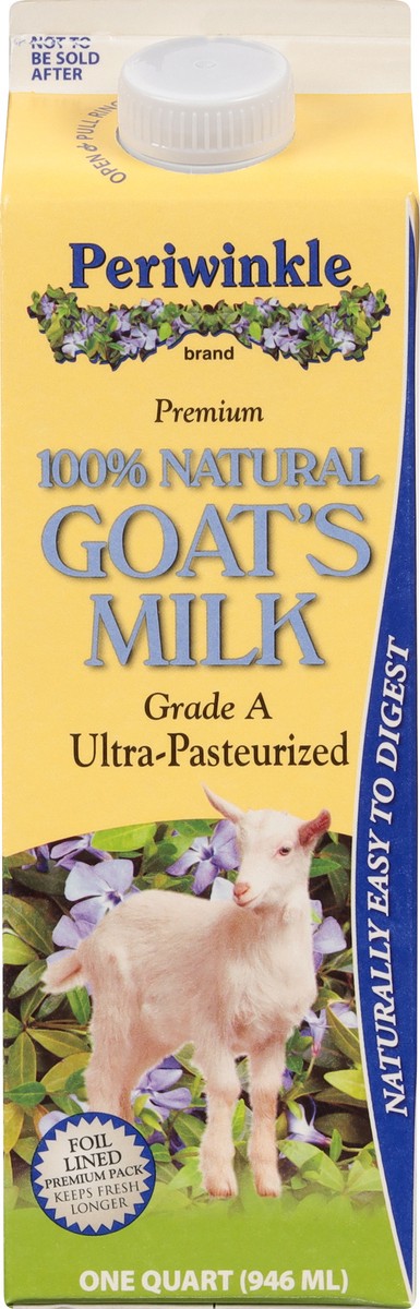 slide 6 of 9, Periwinkle 100% Natural Premium Goat's Milk 1 qt Carton, 1 qt