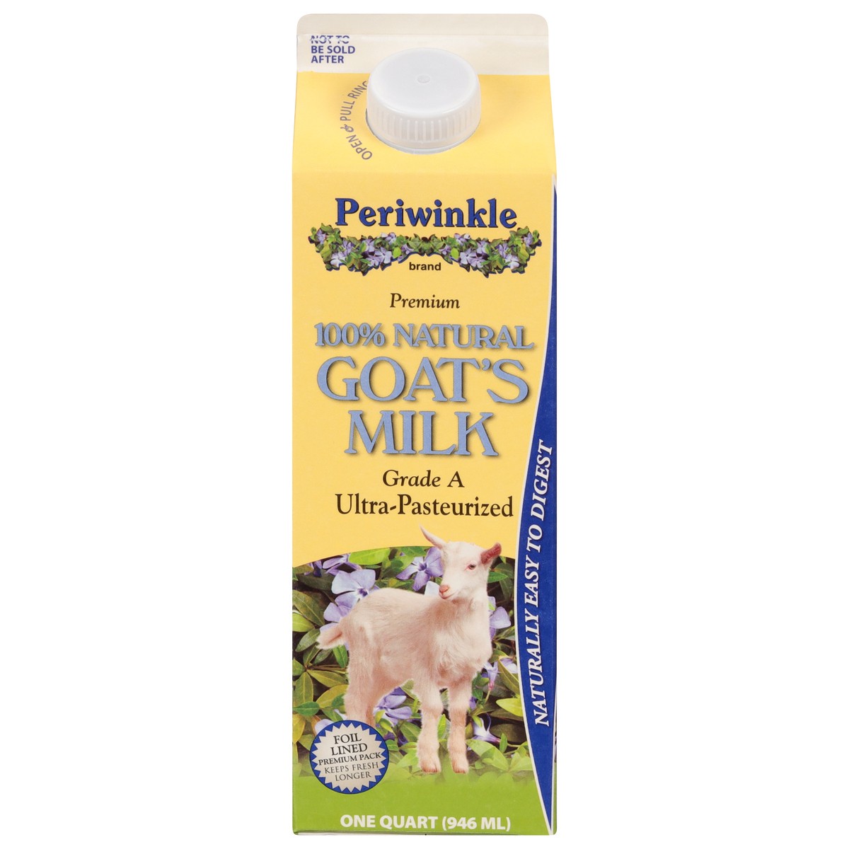 slide 1 of 9, Periwinkle 100% Natural Premium Goat's Milk 1 qt Carton, 1 qt