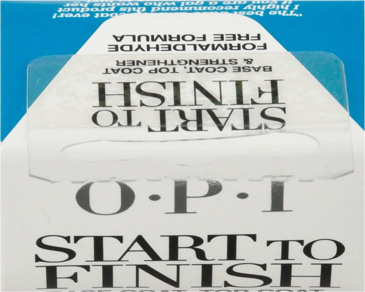 slide 5 of 9, OPI Start to Finish 3-in-1 Treatment Base Coat, Top Coat & Strengthener 0.5 fl oz, 0.5 fl oz