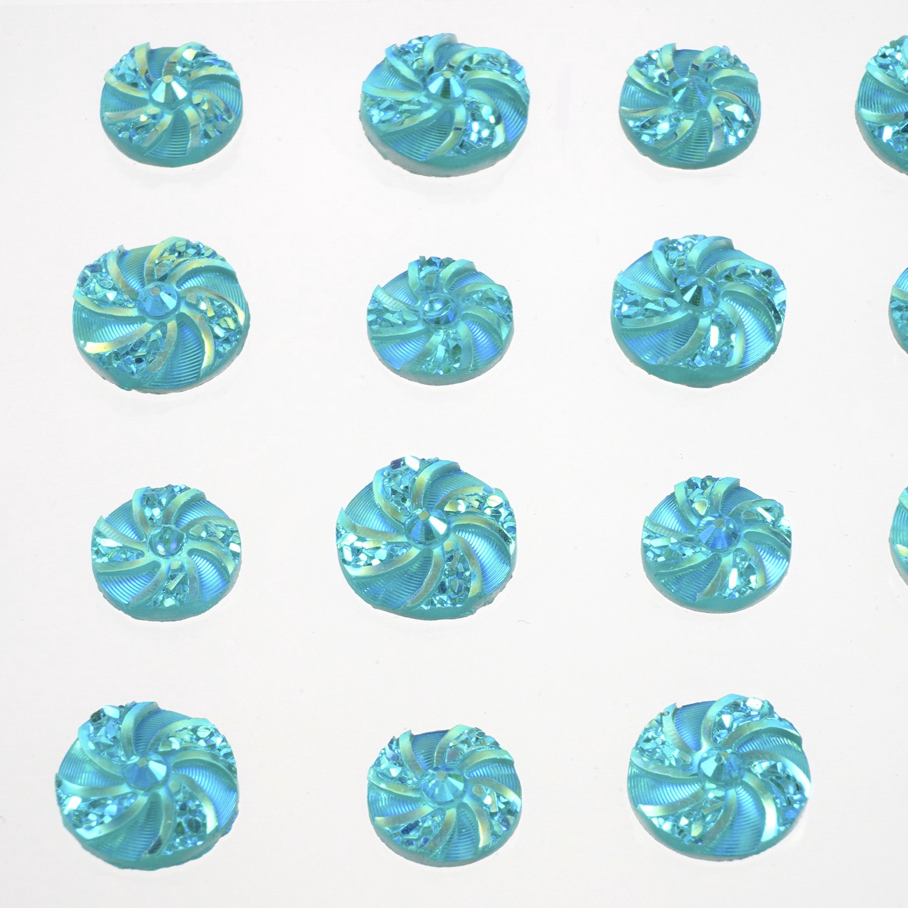 slide 6 of 6, Aqua Iridescent Bling Pinwheel Stickers By Recollections, 3.8 in x 4.3 in