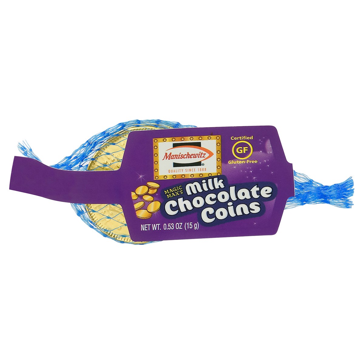 slide 7 of 9, Manischewitz Milk Choc Coins, 0.53 oz