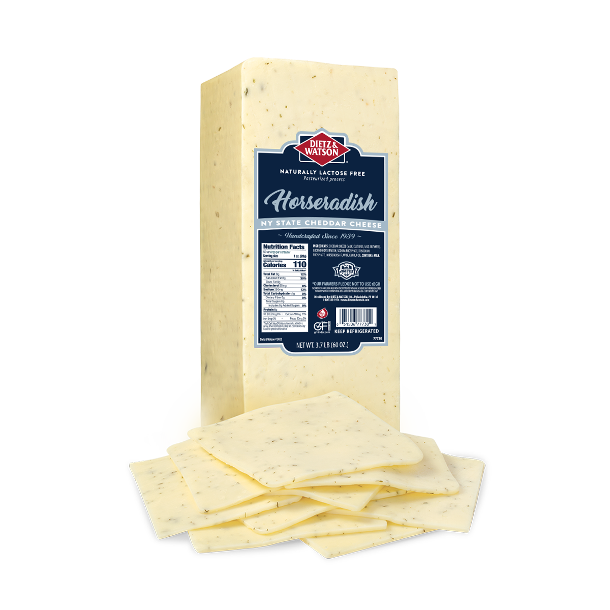 Dietz & Watson Horseradish Cheddar Cheese Loaf | Shipt