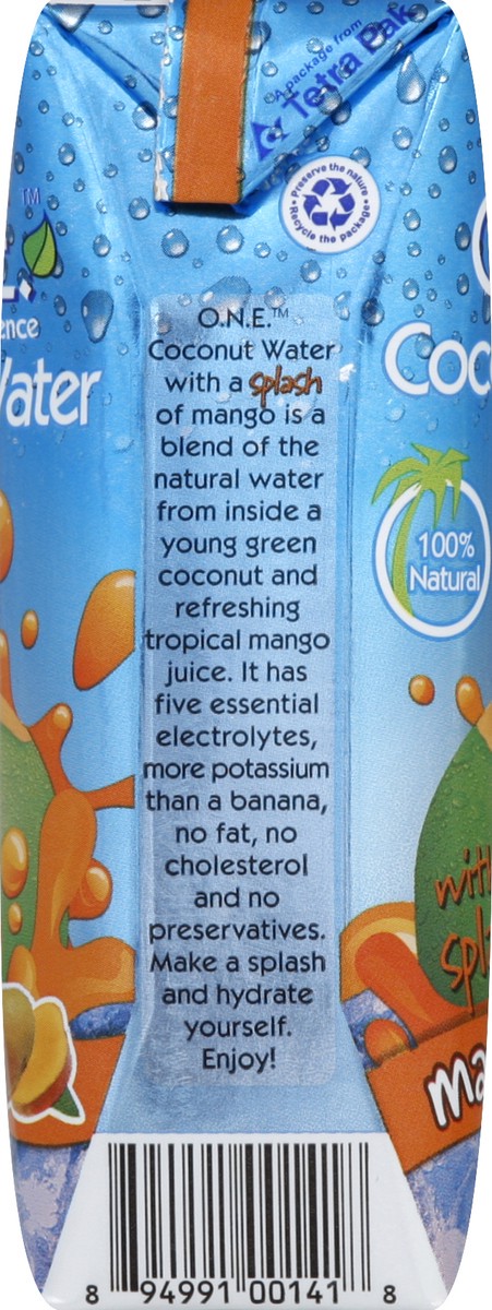 slide 2 of 4, O.N.E. Coconut Water, Mango - 8.5 oz, 8.5 fl oz