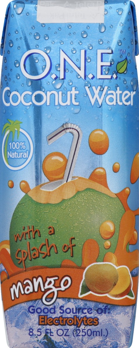 slide 4 of 4, O.N.E. Coconut Water, Mango - 8.5 oz, 8.5 fl oz