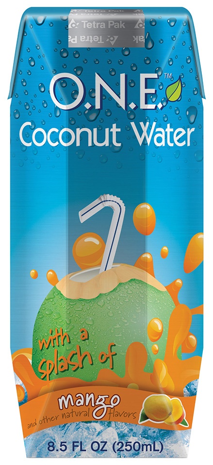 slide 1 of 4, O.N.E. Coconut Water, Mango - 8.5 oz, 8.5 fl oz