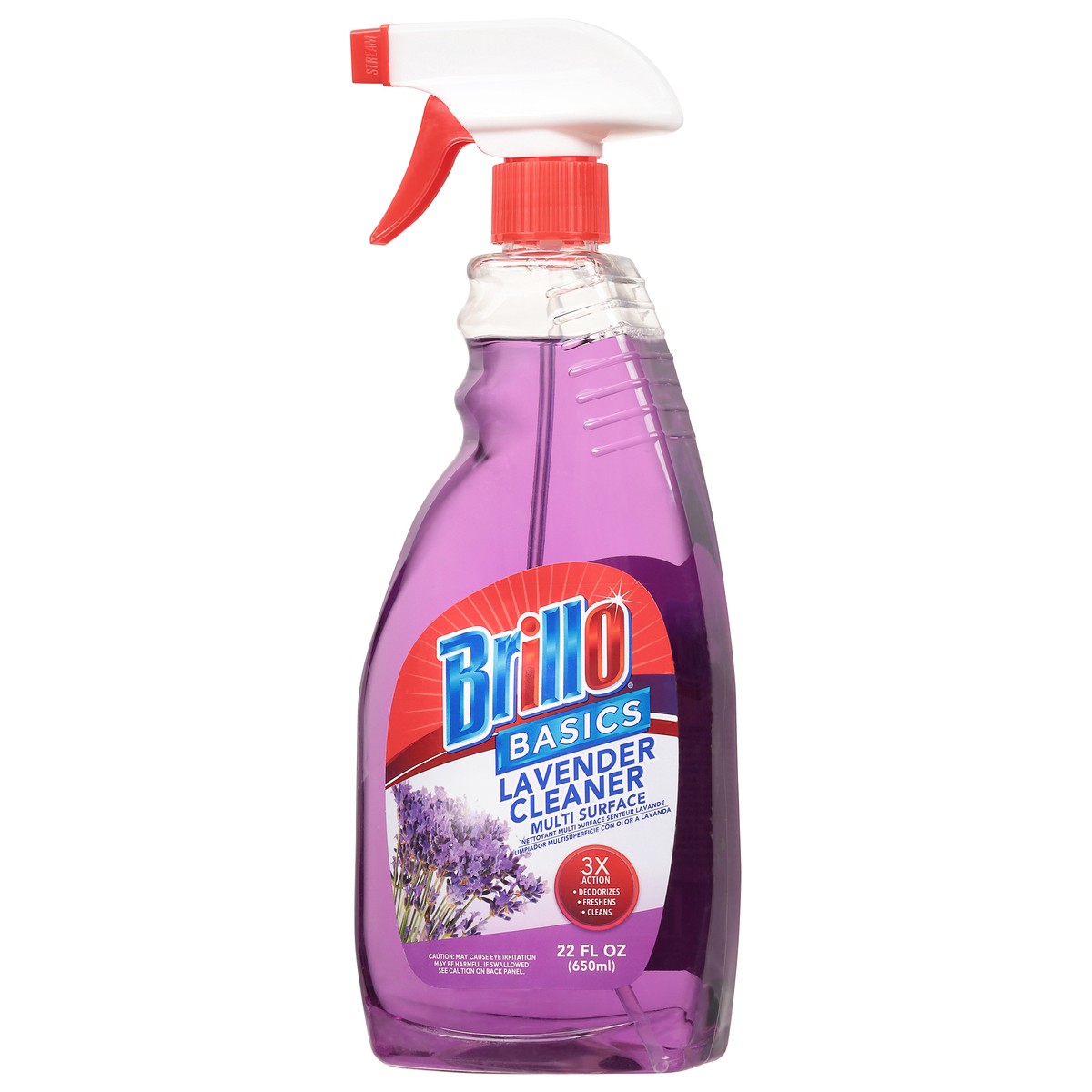 slide 3 of 10, Brillo Basics Lavender Multi Surface, 22 oz