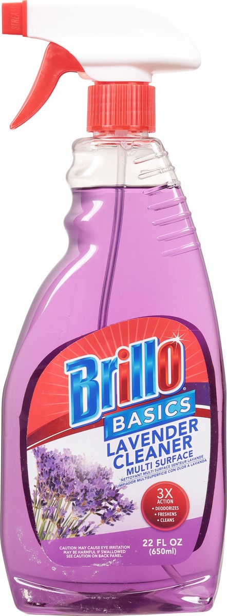 slide 8 of 10, Brillo Basics Lavender Multi Surface, 22 oz