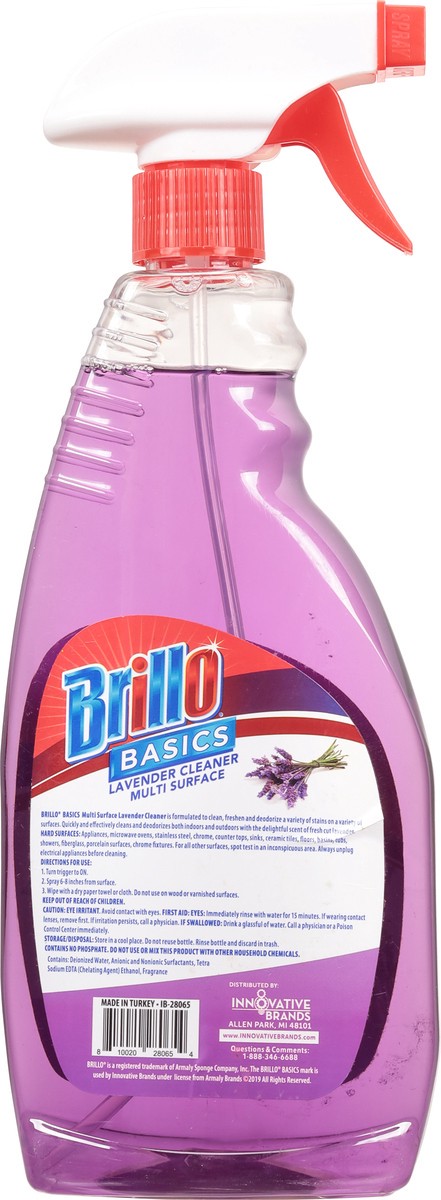 slide 9 of 10, Brillo Basics Lavender Multi Surface, 22 oz