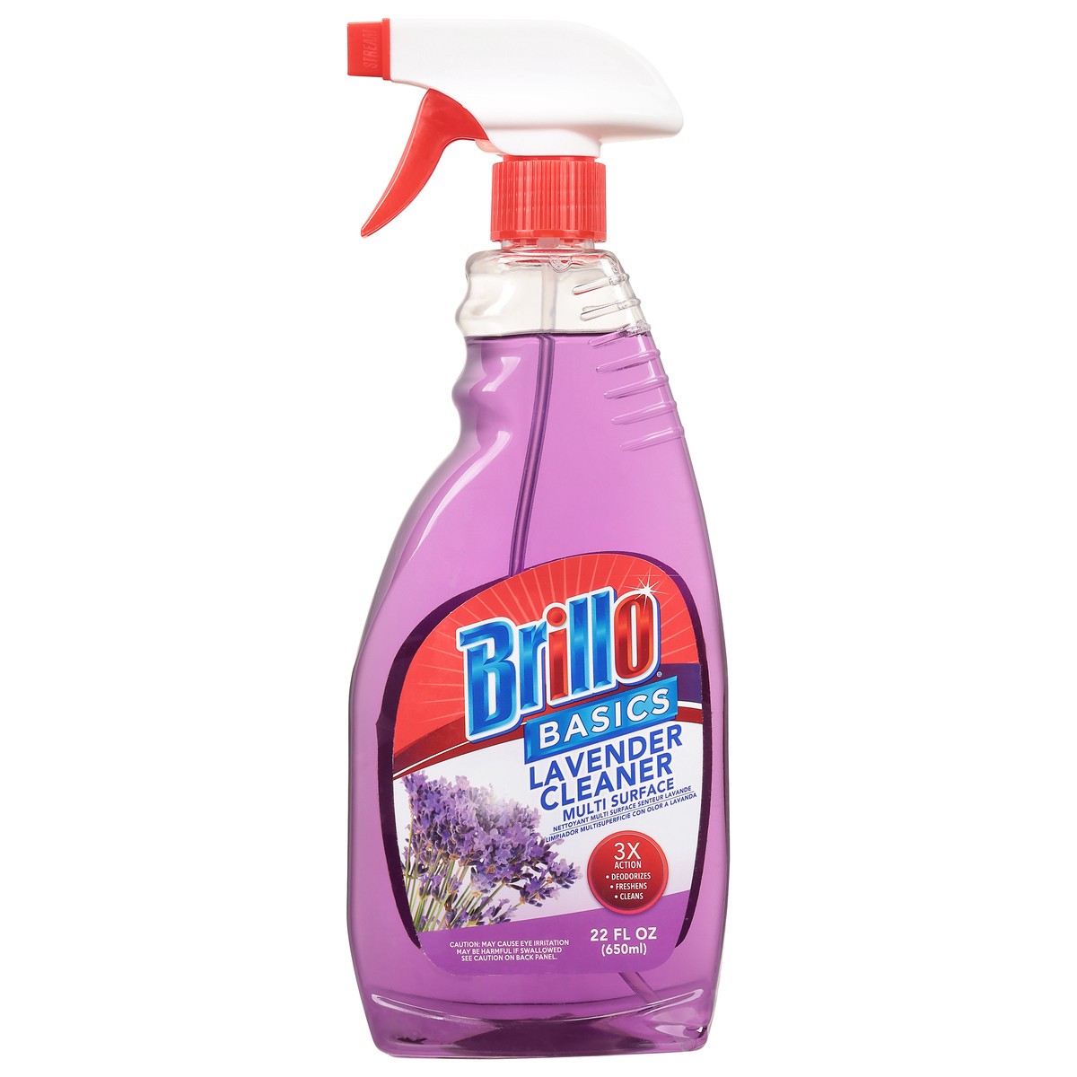 slide 10 of 10, Brillo Basics Lavender Multi Surface, 22 oz