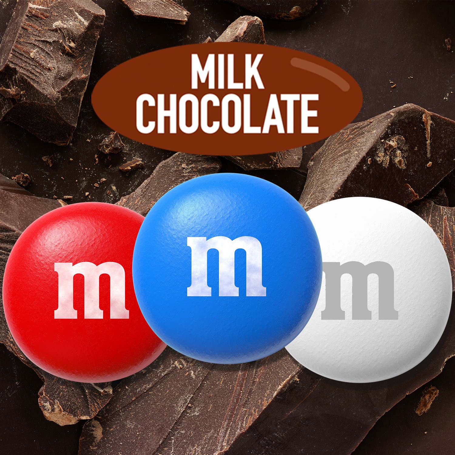 slide 3 of 8, M&M's Red, White & Blue Milk Chocolate Candy America Bulk Pack, Party Size, 38 oz Bag, 38 oz