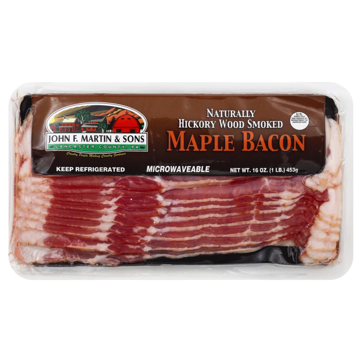 slide 6 of 6, John F Martin & Sons Bacon 16 oz, 16 oz