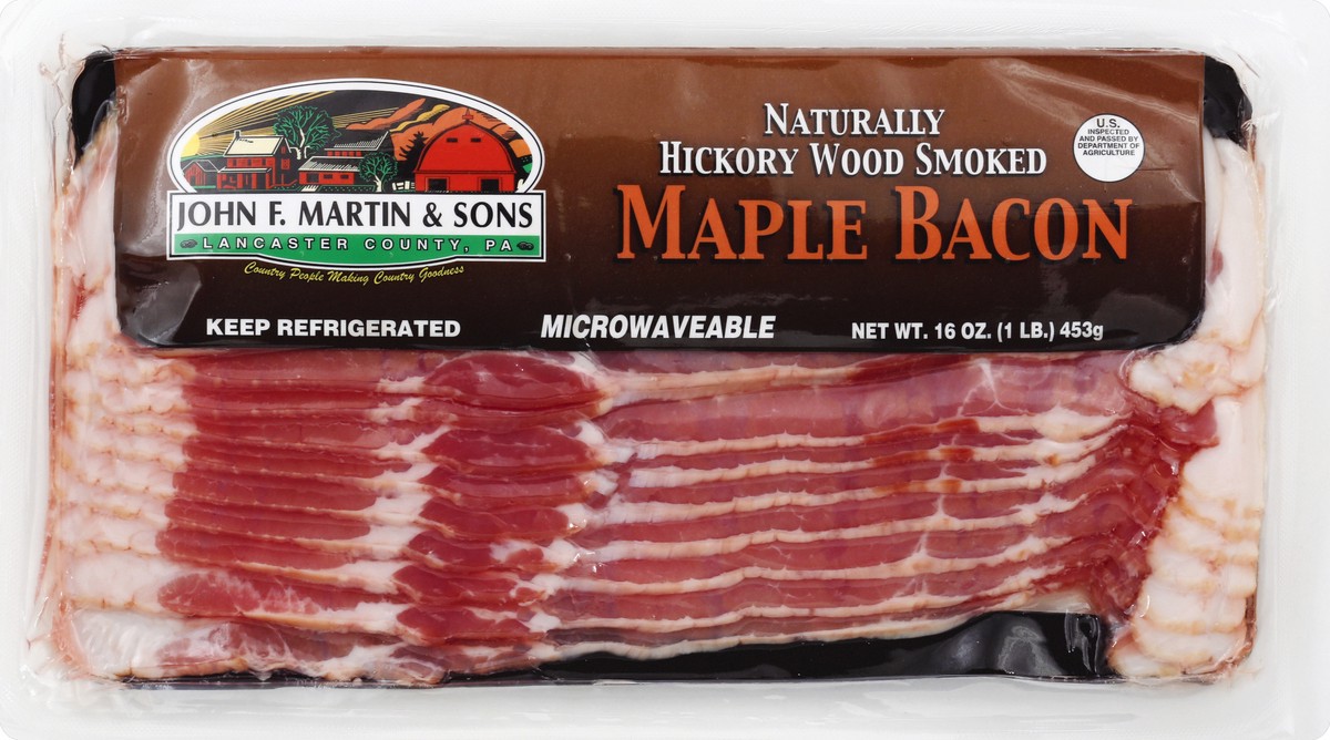 slide 1 of 6, John F Martin & Sons Bacon 16 oz, 16 oz