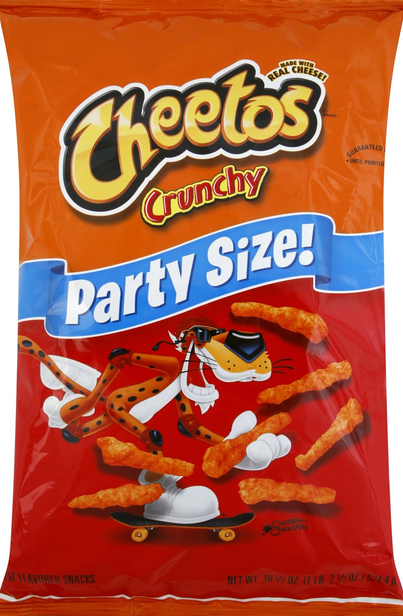 slide 5 of 6, Cheetos Party Size! Crunchy Cheese Flavored Snacks, 18.5 oz