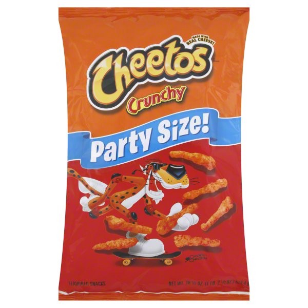 slide 1 of 6, Cheetos Party Size! Crunchy Cheese Flavored Snacks, 18.5 oz