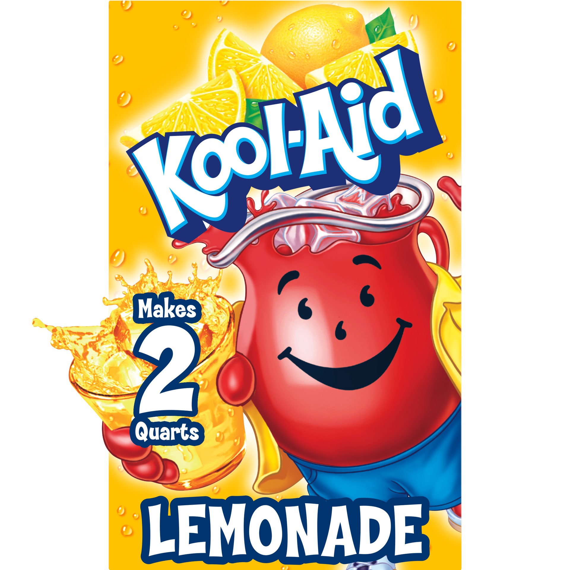 slide 1 of 6, Kool-Aid Unsweetened Lemonade Naturally Flavored Powdered Soft Drink Mix Packet, 0.23 oz
