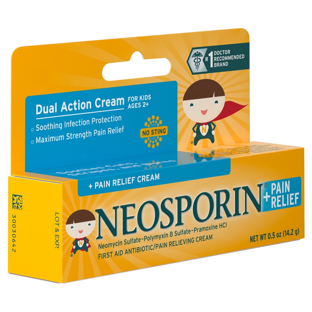 slide 2 of 6, Neosporin Antibiotic and Pain Relieving Cream for Children - 0.5oz, 0.5 oz