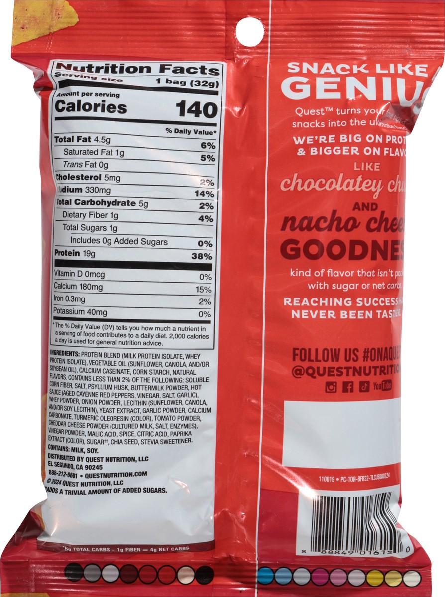 slide 12 of 13, Quest Tortilla Style Buffalo Ranch Flavor Protein Chips 1.1 oz, 1.1 oz