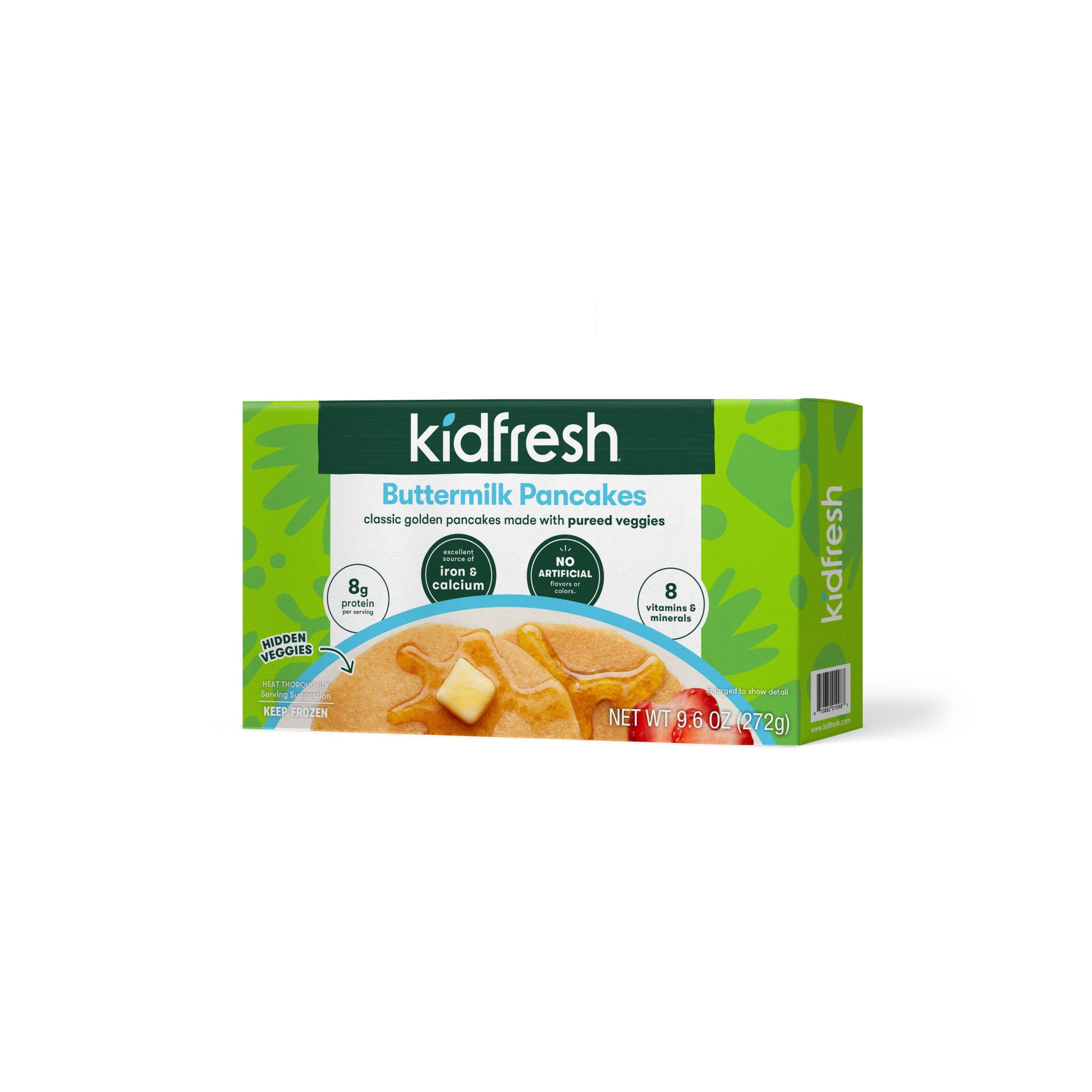 slide 1 of 5, Kidfresh Buttermilk Frozen Pancakes, 9.6 oz