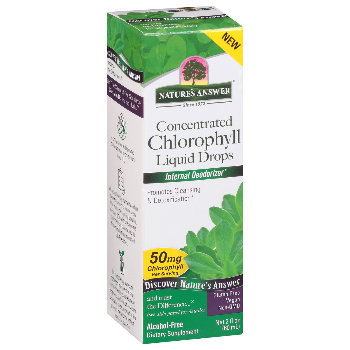 slide 9 of 9, Nature's Answer Alcohol-Free Concentrated Chlorophyll Liquid Drops 2 fl oz, 2 fl oz