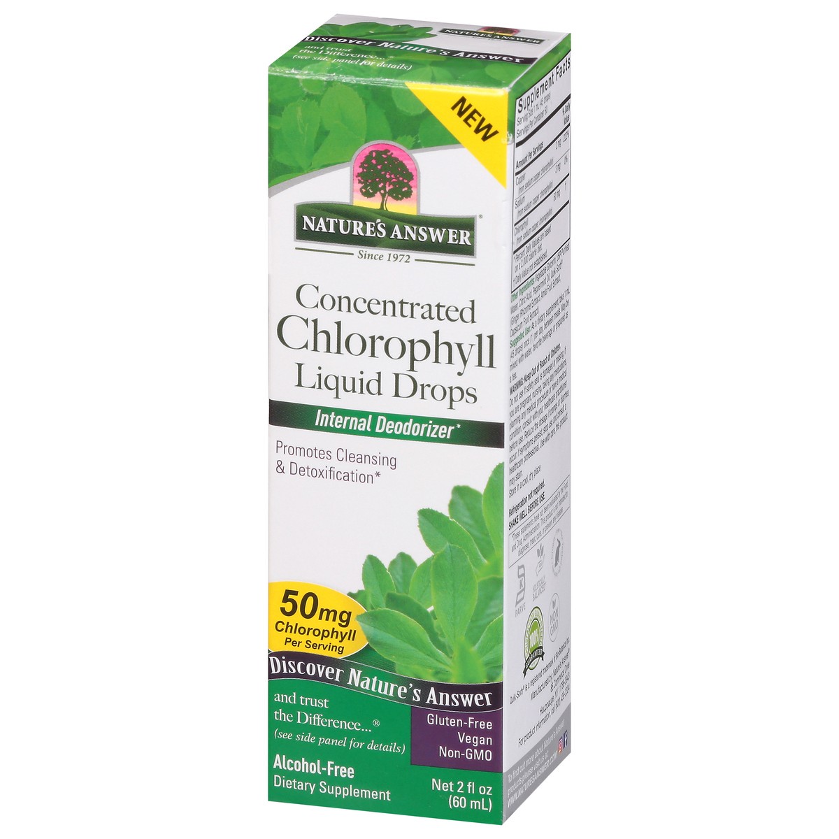slide 6 of 9, Nature's Answer Alcohol-Free Concentrated Chlorophyll Liquid Drops 2 fl oz, 2 fl oz