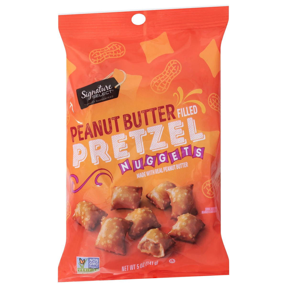 slide 4 of 4, Signature Select Peanut Butter Single Serve Pretzel Nugget - 5 Oz, 5 oz