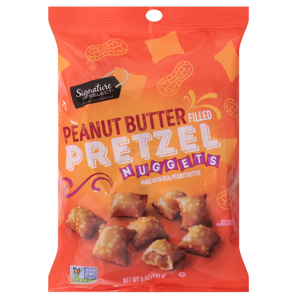 slide 1 of 4, Signature Select Peanut Butter Single Serve Pretzel Nugget - 5 Oz, 5 oz