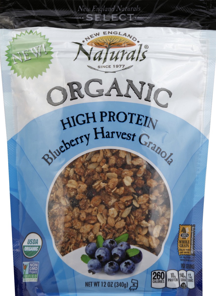 slide 2 of 2, New England Naturals Blueberry Harvest High Protein Granola, 12 oz