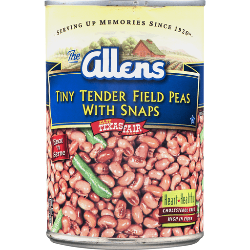 slide 4 of 9, Allen's Tiny Tender Field Peas with Snaps, 15.5 oz