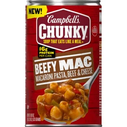 Campbell's Chunky Beefy Mac Soup, 18.8 oz Can